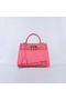 Hermes Kelly 28cm Shoulder Bags Rosy Grainy Leather Gold  Replica