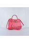 Hermes Kelly 28cm Shoulder Bags Rosy Grainy Leather Gold  Replica