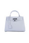 Hermes Kelly 28cm Shoulder Bags White Grainy Leather Silver  Replica
