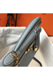 Hermes Kelly 32cm Bag In Blue Lin Clemence Leather GHW  Replica