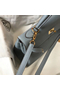 Hermes Kelly 32cm Bag In Blue Lin Clemence Leather GHW  Replica