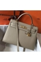 Hermes Kelly 32cm Bag In Gris Tourterelle Epsom Leather GHW  Replica
