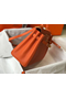 Hermes Kelly 32cm Bag In Orange Clemence Leather GHW  Replica