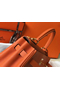 Hermes Kelly 32cm Bag In Orange Clemence Leather GHW  Replica