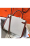 Hermes Kelly 32cm Bag In Toile Canvas With Barenia Leather  Replica
