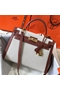 Hermes Kelly 32cm Bag In Toile Canvas With Barenia Leather  Replica