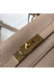Hermes Kelly 32cm Bag In Trench Clemence Leather GHW  Replica