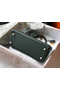 Hermes Kelly 32cm Bag In Vert Amande Clemence Leather GHW  Replica