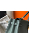 Hermes Kelly 32cm Bag In Vert Amande Clemence Leather GHW  Replica