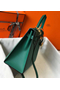 Hermes Kelly 32cm Bag In Vert Vertigo Epsom Leather GHW  Replica