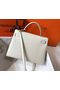 Hermes Kelly 32cm Bag In White Epsom Leather GHW  Replica