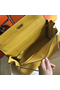 Hermes Kelly 32cm Bag In Yellow Clemence Leather GHW  Replica