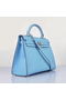 Hermes Kelly 32cm Bags Togo Leather Light Blue  Replica