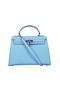 Hermes Kelly 32cm Bags Togo Leather Light Blue  Replica