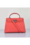Hermes Kelly 32cm Bags Togo Leather Light Red  Replica