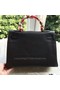 Hermes Kelly 32cm Shoulder Bag Black Calfskin Leather K32CL Silver  Replica