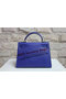 Hermes Kelly 32cm Shoulder Bag Blue Saffiano Leather K32 Gold  Replica