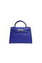 Hermes Kelly 32cm Shoulder Bag Blue Saffiano Leather K32 Gold  Replica