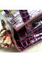 Hermes Kelly 32cm Shoulder Bag Croco Leather K32CO Purple  Replica