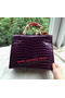 Hermes Kelly 32cm Shoulder Bag Croco Leather K32CO Purple  Replica