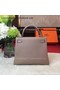 Hermes Kelly 32cm Shoulder Bag Grey TOGO Leather KY32 Silver  Replica