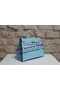 Hermes Kelly 32cm Shoulder Bag Light Blue Saffiano Leather K32 Gold  Replica