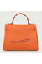 Hermes Kelly 32cm Shoulder Bag Orange Original Leather K32 Silver  Replica