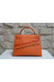 Hermes Kelly 32cm Shoulder Bag Orange Saffiano Leather K32 Gold  Replica