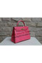 Hermes Kelly 32cm Shoulder Bag Pink Croco Patent Leather K32 Gold  Replica