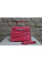 Hermes Kelly 32cm Shoulder Bag Pink Croco Patent Leather K32 Silver  Replica