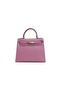 Hermes Kelly 32cm Shoulder Bag Pink Saffiano Leather K32 Gold  Replica
