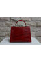 Hermes Kelly 32cm Shoulder Bag Red Croco Patent Leather K32 Gold  Replica