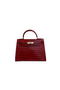 Hermes Kelly 32cm Shoulder Bag Red Croco Patent Leather K32 Gold  Replica