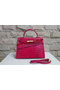 Hermes Kelly 32cm Shoulder Bag Rose Croco Patent Leather K32 Gold  Replica