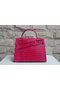 Hermes Kelly 32cm Shoulder Bag Rose Croco Patent Leather K32 Gold  Replica