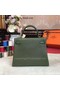 Hermes Kelly 32cm Shoulder Bag TOGO Leather KY32 Green  Replica