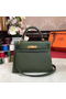 Hermes Kelly 32cm Shoulder Bag TOGO Leather KY32 Green  Replica