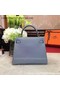 Hermes Kelly 32cm Shoulder Bag TOGO Leather KY32 Light Blue  Replica