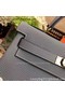 Hermes Kelly 32cm Shoulder Bag TOGO Leather KY32 Light Blue  Replica