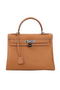Hermes Kelly 32cm Shoulder Bag Wheat Original Leather K32 Silver  Replica
