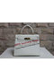 Hermes Kelly 32cm Shoulder Bag White Saffiano Leather K32 Gold  Replica
