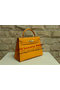 Hermes Kelly 32cm Shoulder Bag Yellow Saffiano Leather K32 Gold  Replica