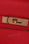 Hermes Kelly 32cm Shoulder Bags Grained Leather Burgundy  Replica