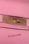 Hermes Kelly 32cm Shoulder Bags Grained Leather Pink  Replica