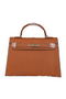 Hermes Kelly 32cm Shoulder Bags Grained Leather Wheat  Replica