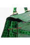 Hermes Kelly 32cm Shoulder Bags Green Iridescent Croco Leather Gold  Replica