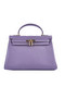 Hermes Kelly 32cm Shoulder Bags Lavender Grainy Leather Gold  Replica
