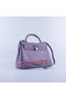 Hermes Kelly 32cm Shoulder Bags Lavender Grainy Leather Silver  Replica