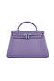 Hermes Kelly 32cm Shoulder Bags Lavender Grainy Leather Silver  Replica