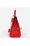Hermes Kelly 32cm Shoulder Bags Red Iridescent Croco Leather Gold  Replica